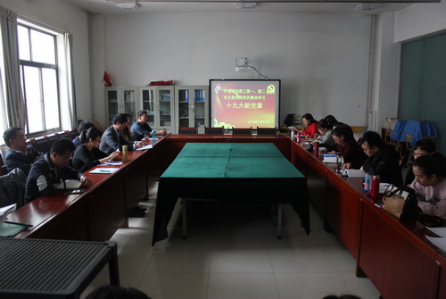 懂球体育教工党支部召开“十九大新党章”专题学习会